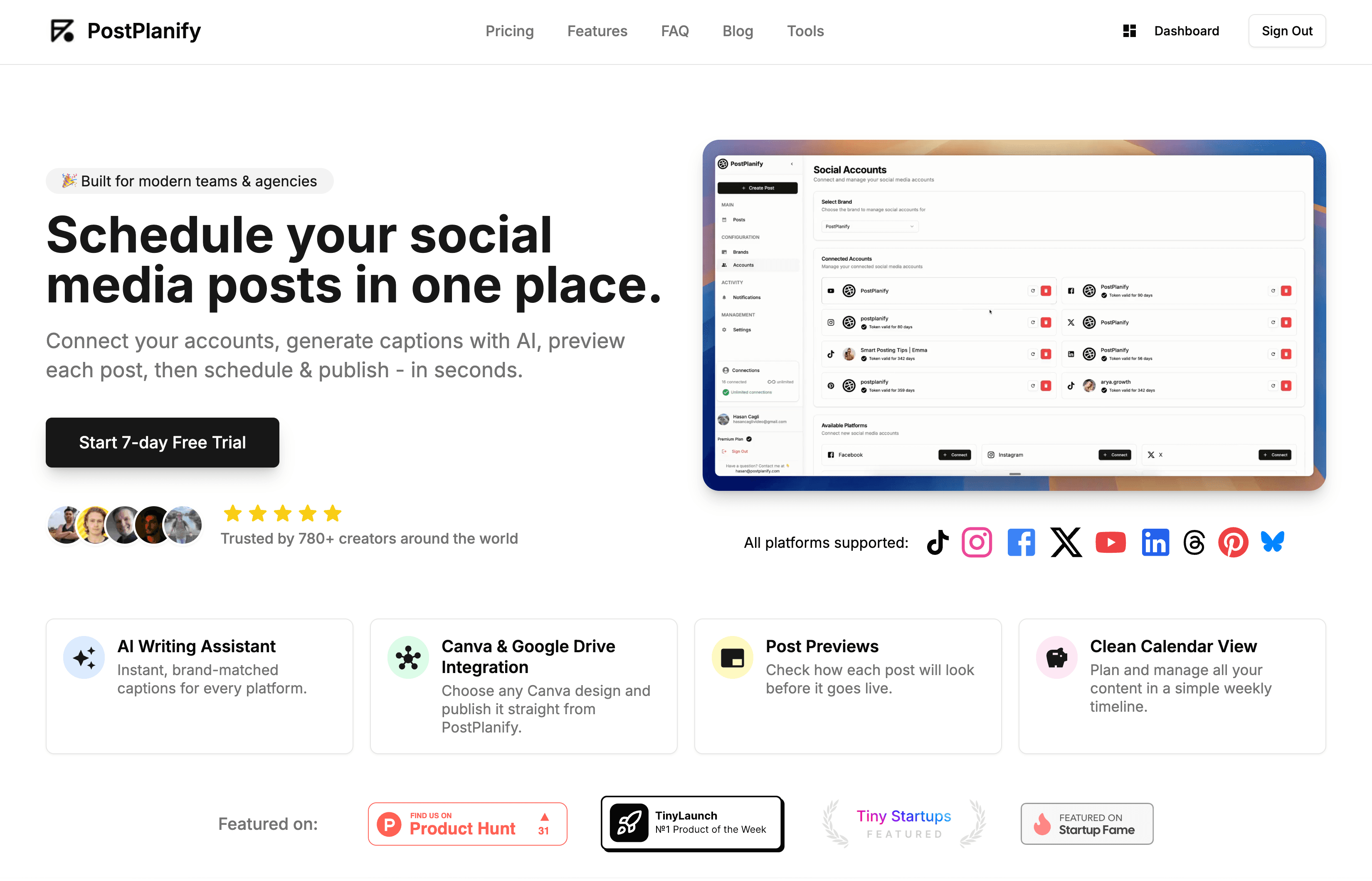 PostPlanify - Social Media Scheduling